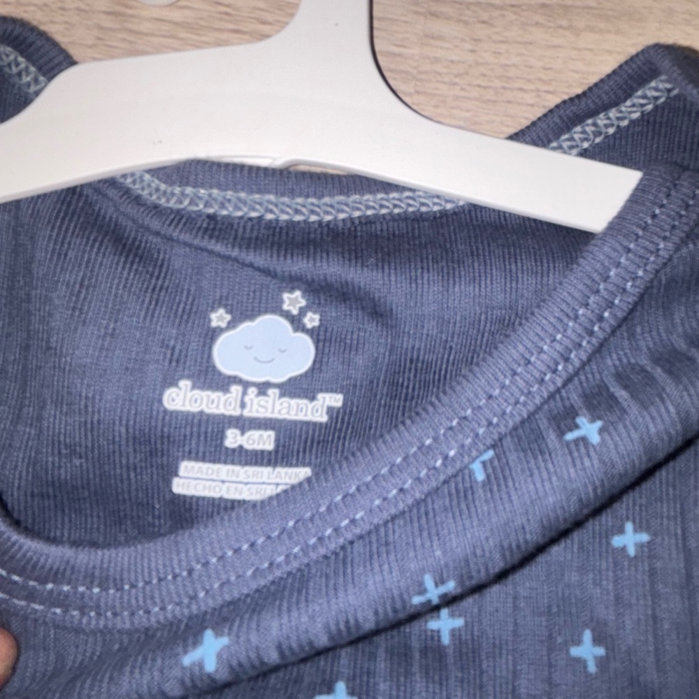Cloud Island Starry Night Pajama Set 3-6m - Picture 2 of 3